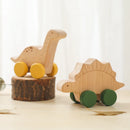 Axya Dinosaur Wooden Building Blocks Car Educational Toys