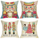 Nutcracker Pillowcase for Living Room Sofa with Zipper Closure by Axyaa