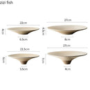 Axyaa High Foot Ceramic Dinner Plate Set - Premium Tableware for Dining & Entertaining