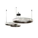 Axyaa Marble Black Gold Chrome Chandelier Pendant Light for Living Room