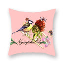 Axyaa Synthetic Butterfly Pet Printed Polyester Pillow Cover Butterfly Dog Cat themed d��cor