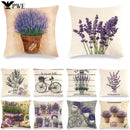 Axyaa Lavender Print Collection Pillowcase for Home Decor and Bedding