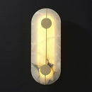 Axyaa Copper Marble Wall Lamp: Postmodern Designer LED Lighting for Bedroom & Aisle