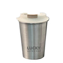 Axyaa Stainless Steel Coffee Mug with Lid - 400ml