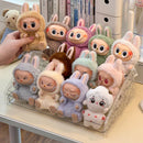 Axyaa Labubu Plush Toy Clear Display Case: Dolls & Figures Storage Shelf