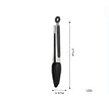 Axyaa Stainless Steel Food Clip with Silicone Non-slip Handle