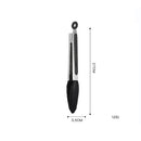 Axyaa Stainless Steel Food Clip with Silicone Non-slip Handle