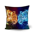 Axyaa Animal Print Cushion Cover - Stylish Polyester Throw Pillow for Home Decor