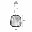 Axyaa Modern Cage Chandelier Pendant Lamp for Hotel Lobby Restaurant