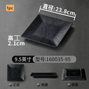 Axyaa High-Quality Black Melamine Square Snack Plate for Home Dining