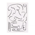 Minimalist Abstract Lines Plush Rug by Axyaa