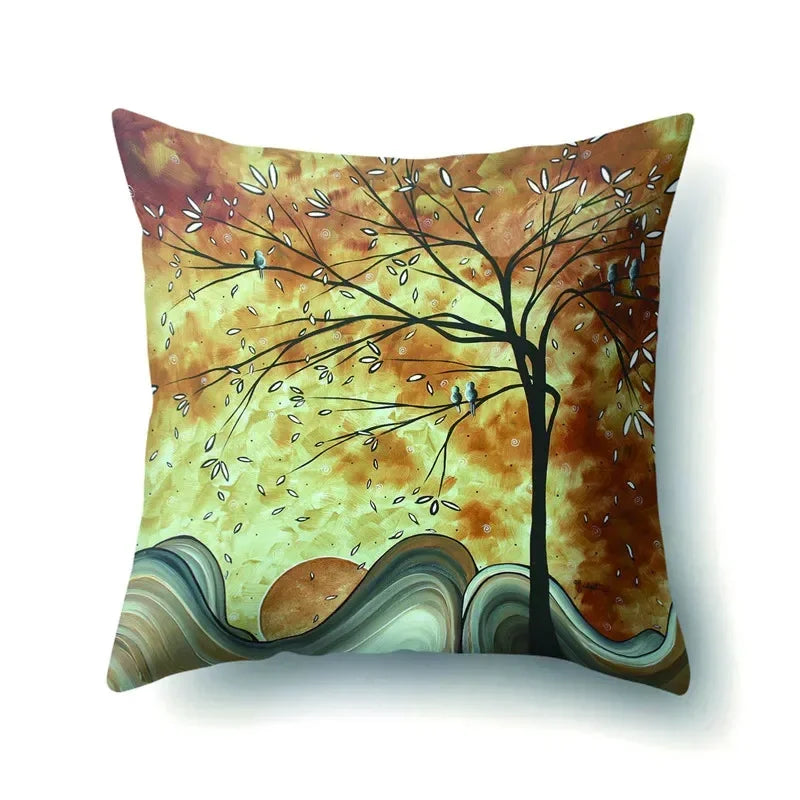 Axyaa Retro Floral Pillow Case 45x45cm