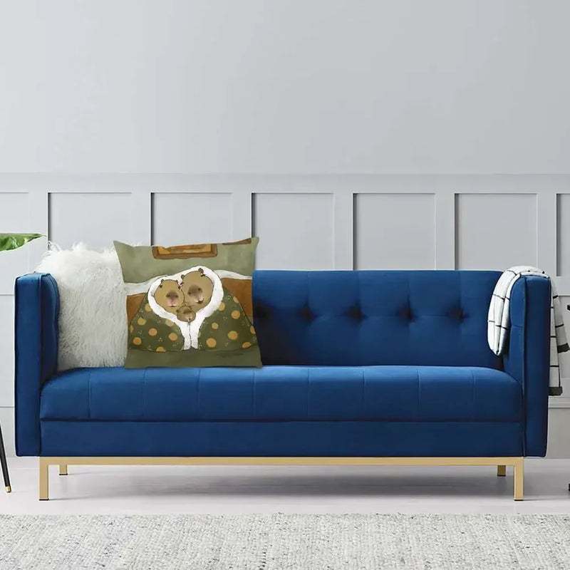 Nordic Print Cushion Cover 40x40cm by Axyaa for Car and Sofa Pillows