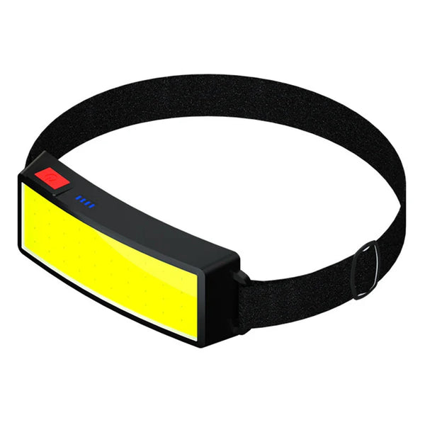 Axya High Lumens COB LED Headlamp with Wide Beam and USB Rechargeable Feature