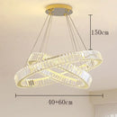 Axyaa Crystal Chandelier Pendant Light for Living Room Dining Room Ceiling Lighting
