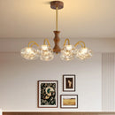 Axyaa Glass Ball Chandelier Pendant Light for Bedroom Living Room Restaurant