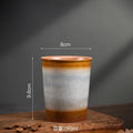 Axyaa Ceramic Gradient Coffee Cup with Silicone Cover, Portable & Creative Office Home Cup