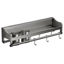 Axyaa Stainless Steel Kitchen Wall Rack Seasoning Storage Organizer