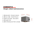 Axyaa Cement Wall Lamp Outdoor LED Sconce Industrial Atmosphere Light