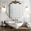 Axyaa Baroque Antique Round Mirror Wall Decor - 24/28/32/36 inch
