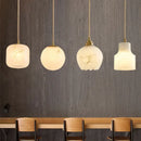 Axyaa Nordic LED Pendant Lamp: Modern Marble Chandelier for Bedroom, Kitchen, Dining Room