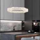 Axyaa Crystal Nordic Chandelier LED Pendant Light for Living Room