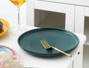 Axyaa Ceramic Western Cuisine Steak and Vegetable Plate Set for Home and Dining