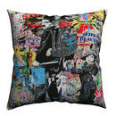 Banksy Street Art Pillowcase Cover 45x45cm - Axyaa Home Decor