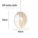 Axyaa Japanese Lantern Pendant Light: Traditional Fabric Hang Lamp for Bedroom, Living Room, Restaurant
