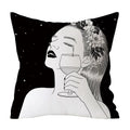 Axyaa Art Pattern Throw Pillow Case for Home Sofa Seat Room Decor