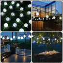 Axyaa Crystal Fairy Solar String Lights: 8 Modes Waterproof Outdoor Patio Light