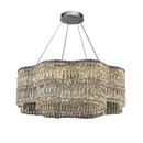 Axyaa Crystal Chandelier Pendant Light - Elegant Indoor Hanging Fixture