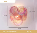 Axyaa Colored Glass Wall Lamp for Bedroom Living Room Hallway, Italian Creative Lighting