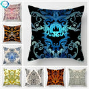 Axyaa Baroque Geometric Throw Pillow Case, Elegant Vintage 45X45CM Cushion Cover for Home