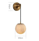 Axyaa Copper Marble Wall Lamp - Modern Bedroom, Hotel Design, Light Luxury Entrance