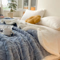 Axyaa Wool Double Blanket - Winter Thick Jacquard Sofa Blanket