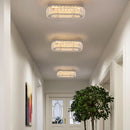 Axyaa Crystal LED Ceiling Chandelier Light Fixture for Home and Hotel Decoration