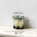 Axyaa Irregular Glass Vase for Waterborne Flower Arrangement