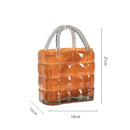 Axyaa Handbag Glass Vase - Home Decor Hydroponic Terrarium & Flower Pot