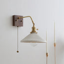 Axyaa Nordic LED Wall Sconce Pull Chain Switch Mirror Light Fixtures