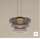 Nordic Stained Glass Chandelier by Axyaa - Elegant Art Lamp for Living Room and Bar