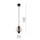 Axyaa Minimalist Glass Chandelier for Elegant Spaces