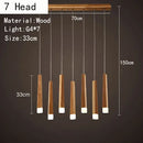 Axyaa LED Wooden Chandelier for Kitchen Dining Living Bedroom Lighting