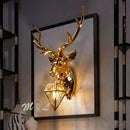 Axyaa Modern Antler Deer Wall Lamp | Bedroom Kitchen Home Decor Wall Sconces Lamps