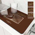 Axyaa Diatom Mud Kitchen Drain Pads - Absorbent Tableware Draining Mat