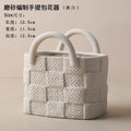 Nordic Ins Ceramic Handbag Vase Hydroponic Planter Minimalist Decor for Axyaa