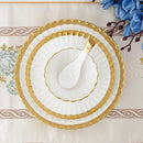 Axya Ceramic Dinnerware Set - White Porcelain Plates and Bowls, Tableware Set