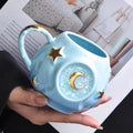 Axyaa Starry Sky Sparkling Cup: Creative Birthday Gift Mug, Colorful Stars Design