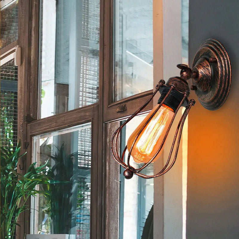 Axyaa Retro Industrial Wall Sconce for Home Restaurant Bar Cafe Hotel Decor