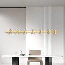 Axyaa Modern Glass Chandeliers Black/Gold Pendant Lights for Luxury Decor
